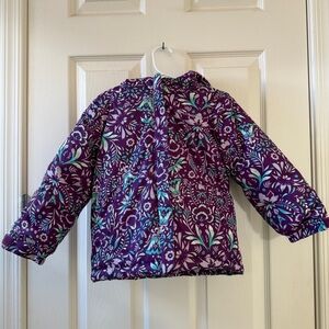 Columbia | Kids Floral Purple Snow Jacket | Size 4T
